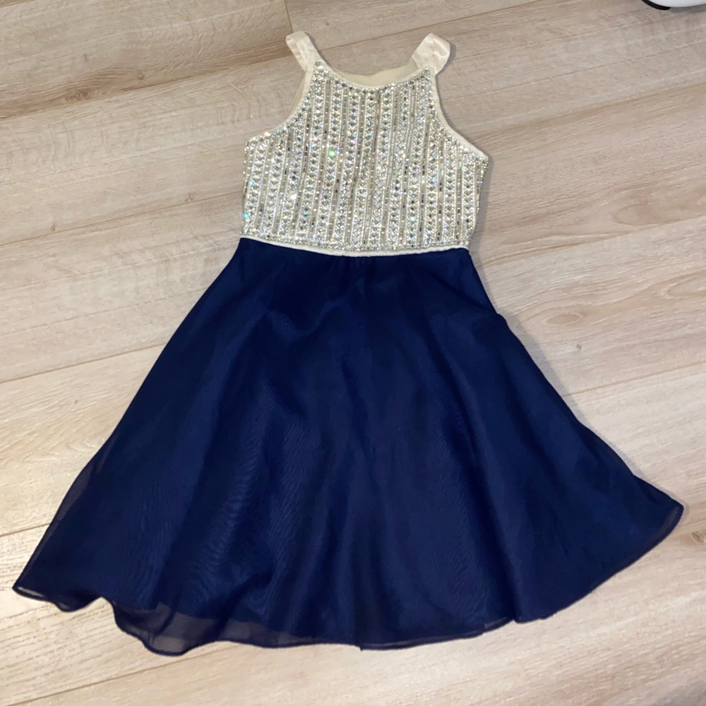 shiny kids dress